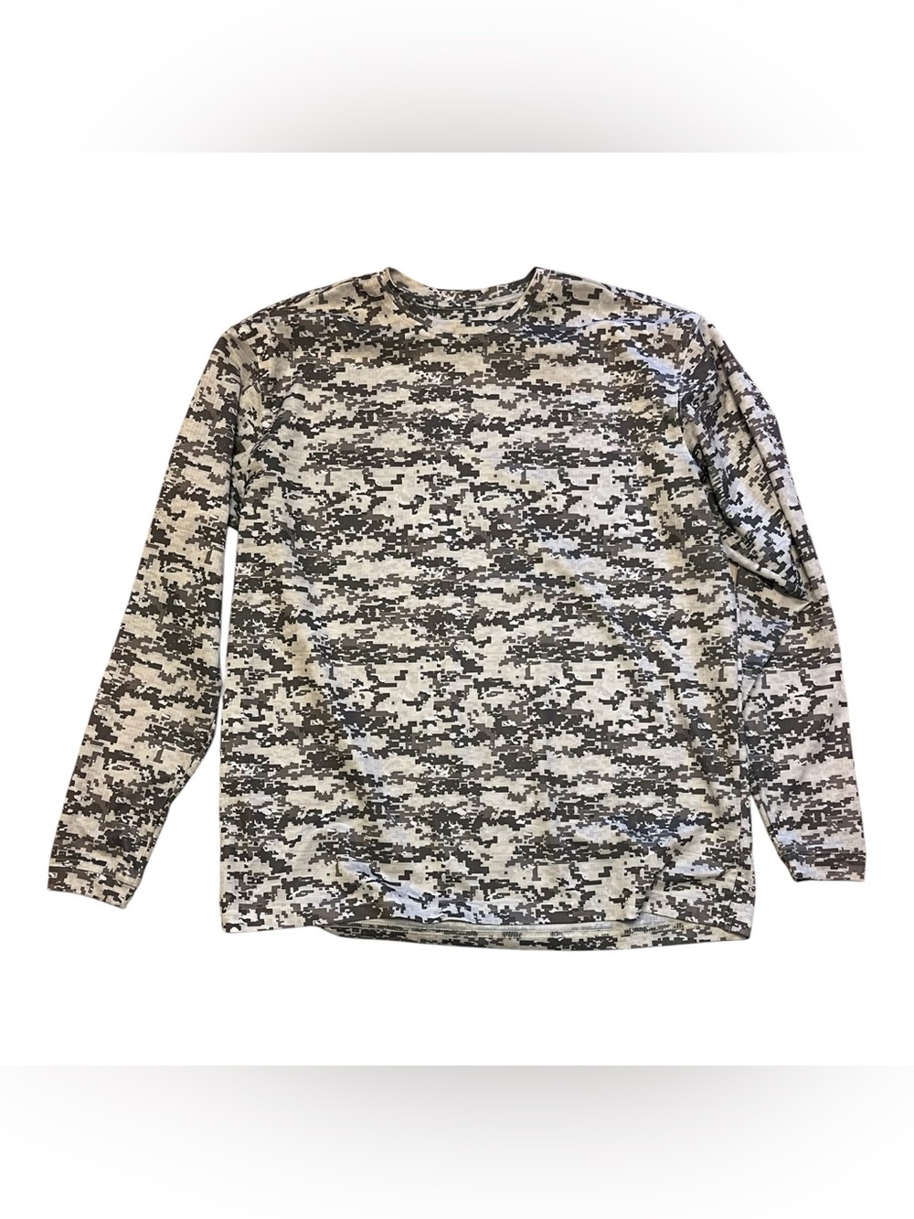 Reel Legends Long Sleeve Digital Camo Tee - Gray & Tan